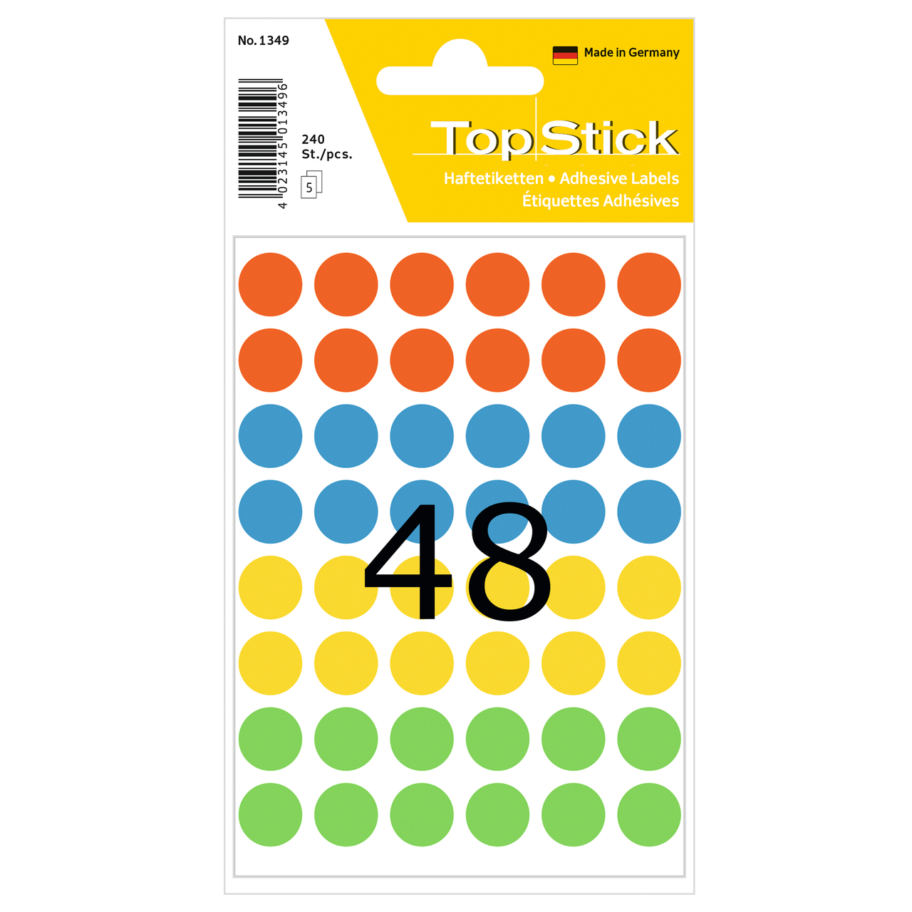 etiquetas permanentes topstick ref.1349