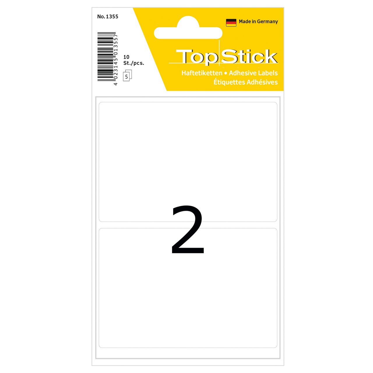 etiquetas permanentes topstick ref.1355