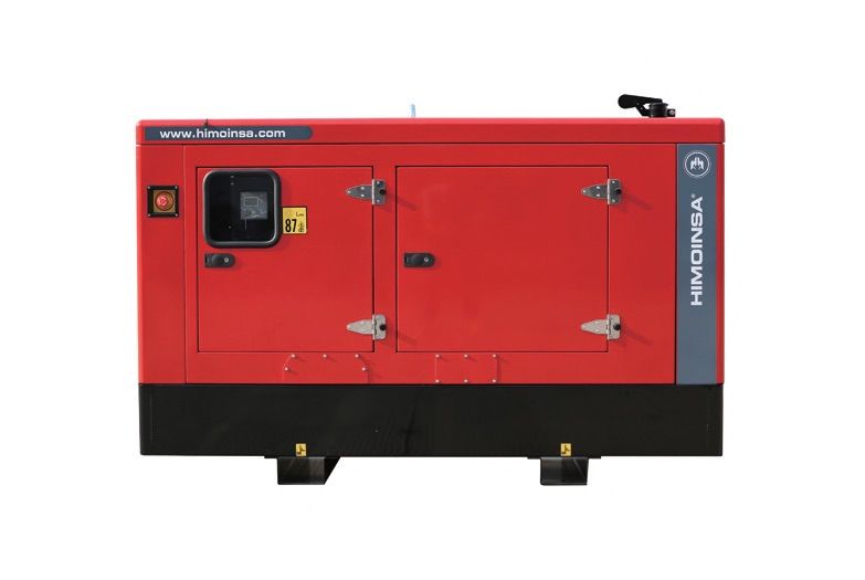 A Red Generator is Sitting on a White Surface — Davidson's Electrical In Parkhurst, QLD