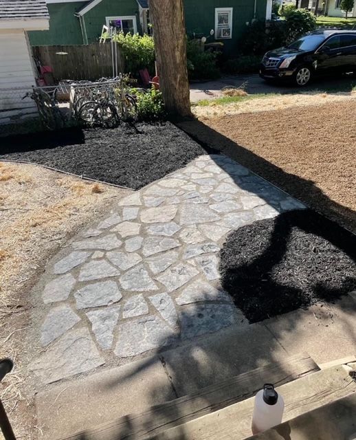 hardscape outside of residential home