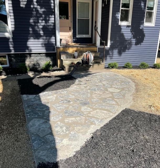 residential home with landscaped yard