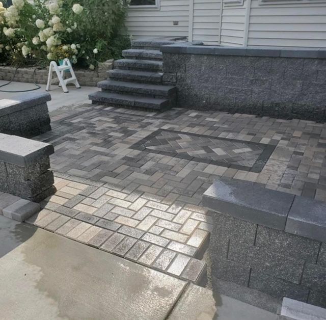hardscape outside of residential home