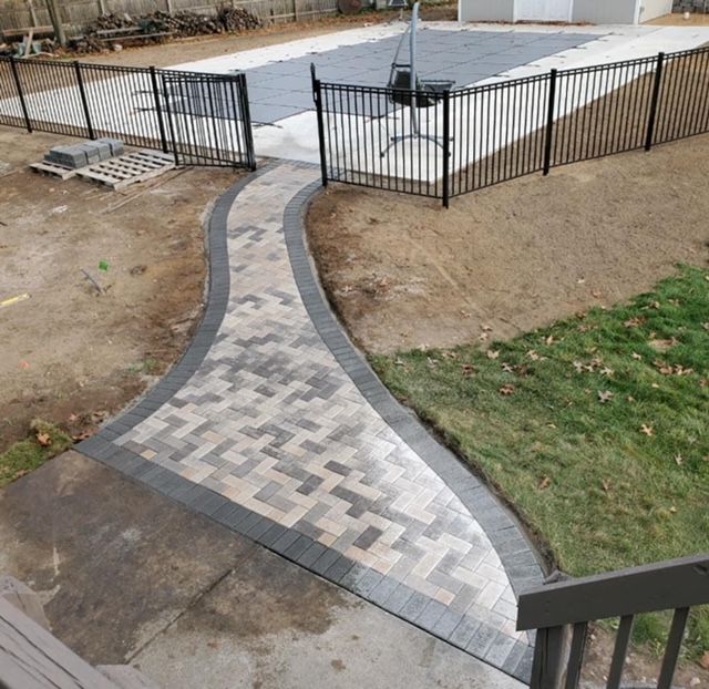 hardscape outside of residential home