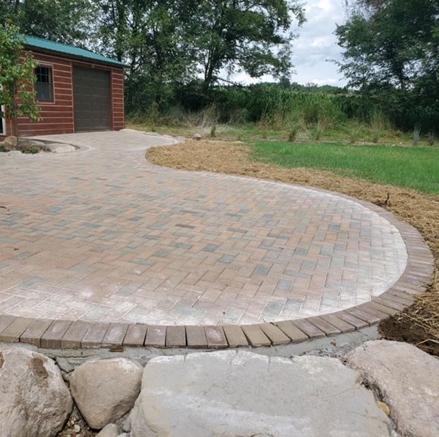 hardscape outside of residential home