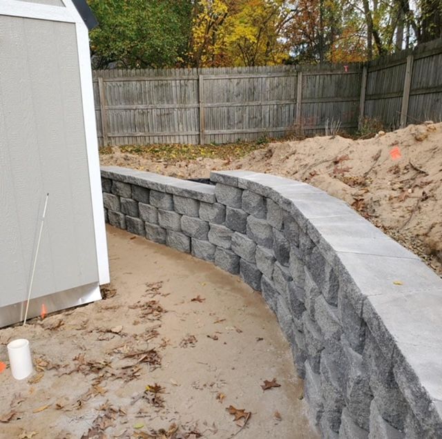 hardscape outside of residential home