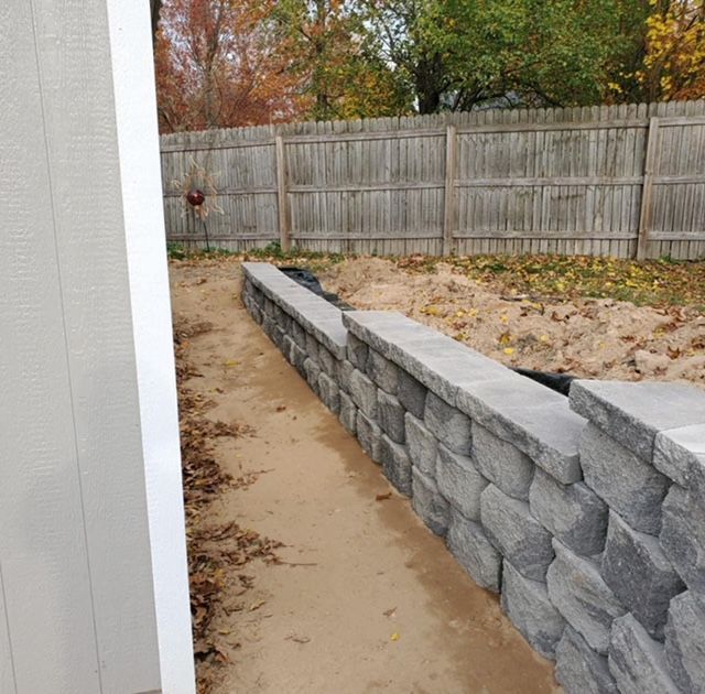 hardscape outside of residential home