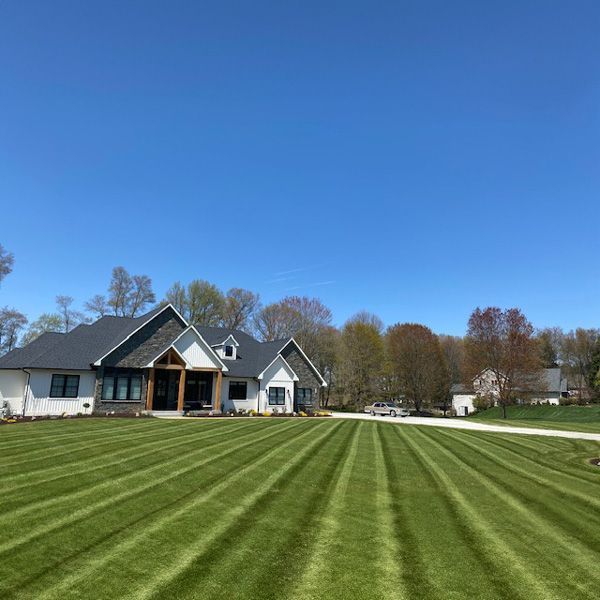 residential home with landscaped yard