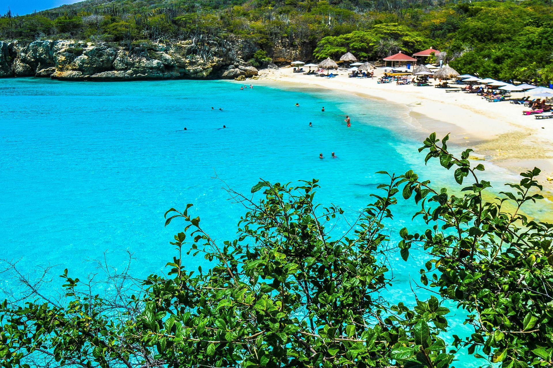 Sandy beach in the Caribbean