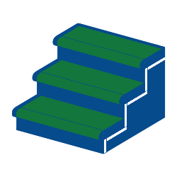 Concrete steps and stairways