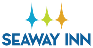 Seaway Inn Logo Seaway Inn Logo: blue, green and orange diamonds above