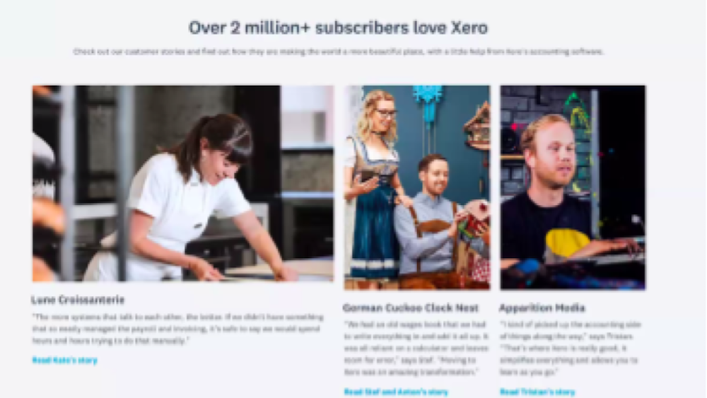 Proof in numbers, testimonials or patient stories