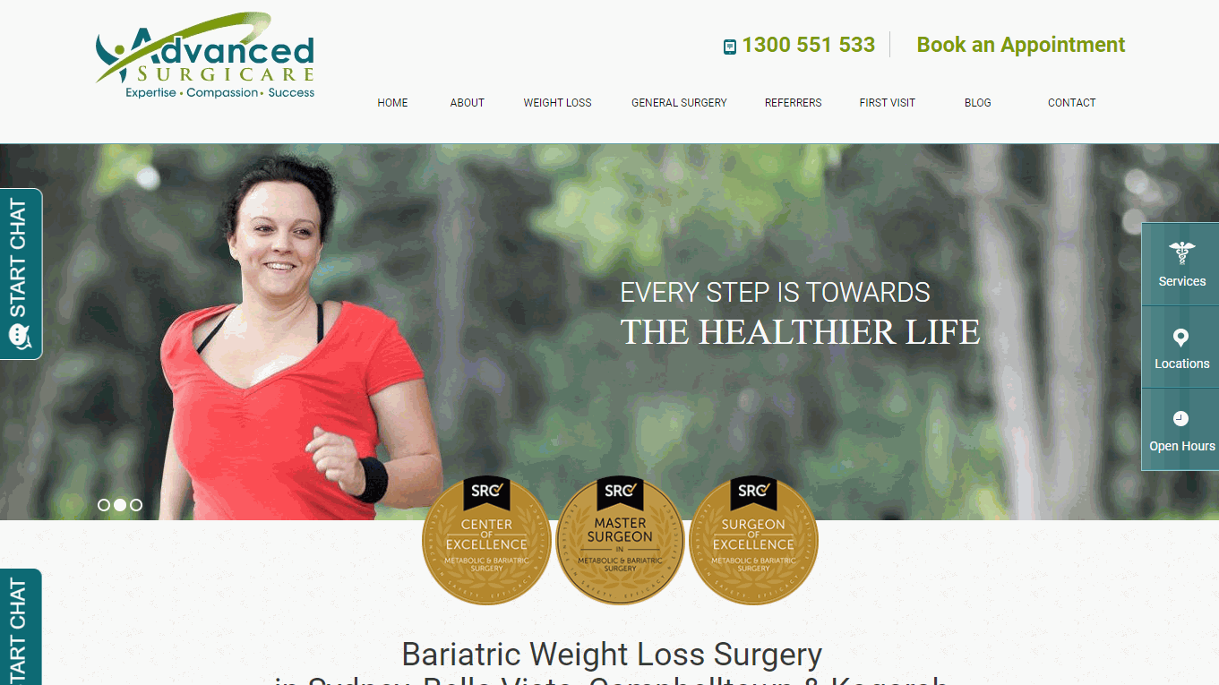 Advanced Surgicare Website Design