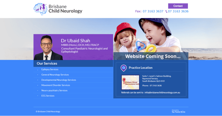 brisbane child neurology place marker page