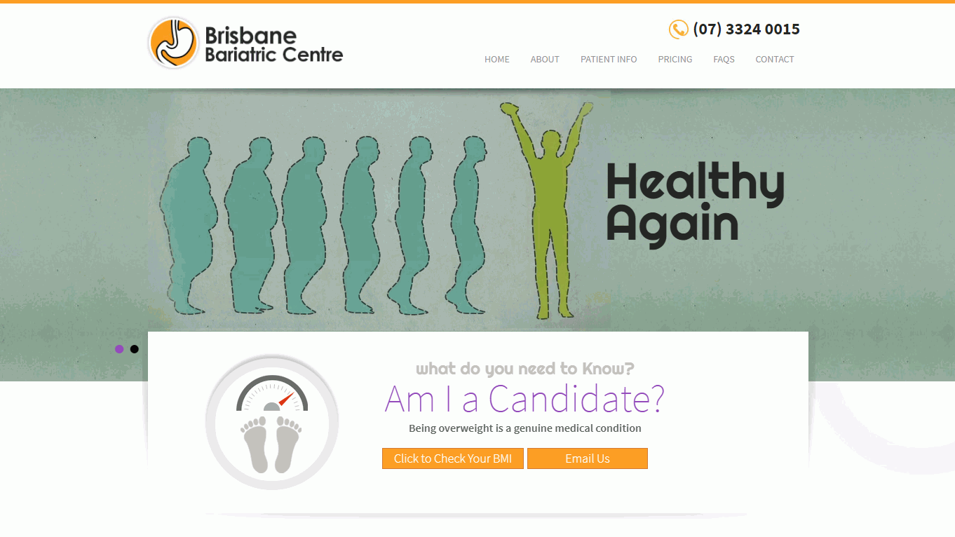 Brisbane Bariatric Centre Website Design