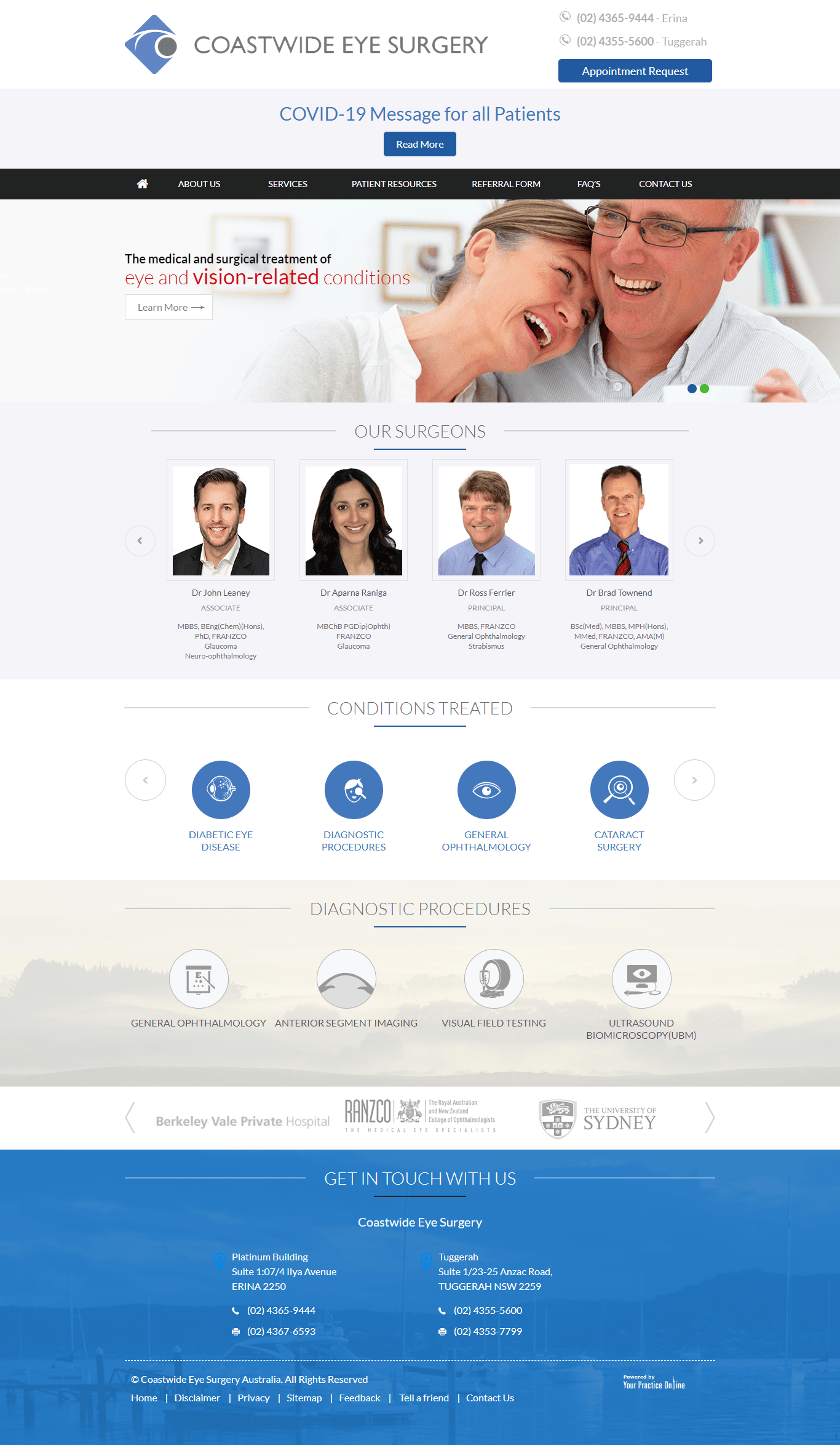 A screenshot of the homepage of a website.
