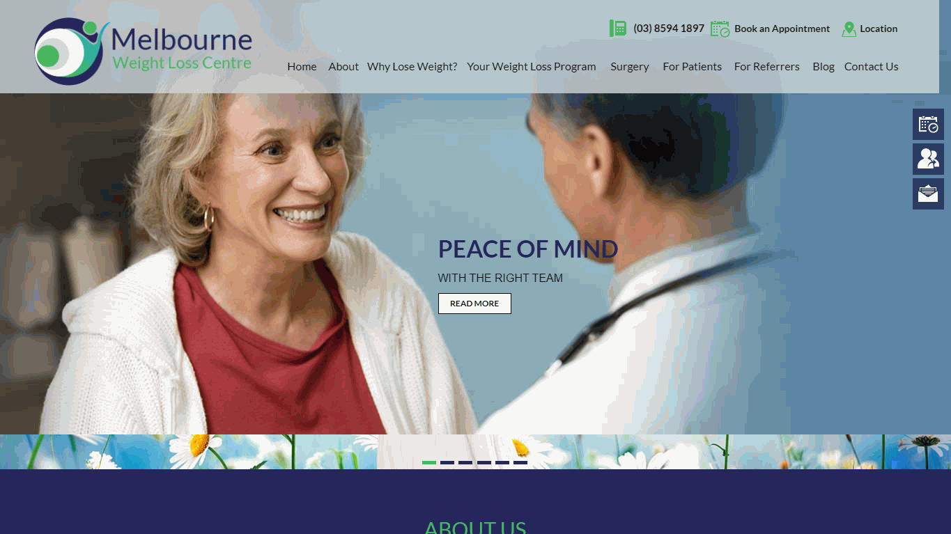 Melbourne Weight Loss Centre Website Design