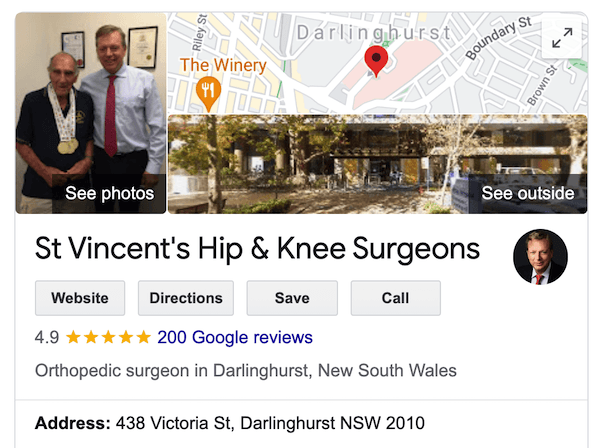 Example of Google Review Citations