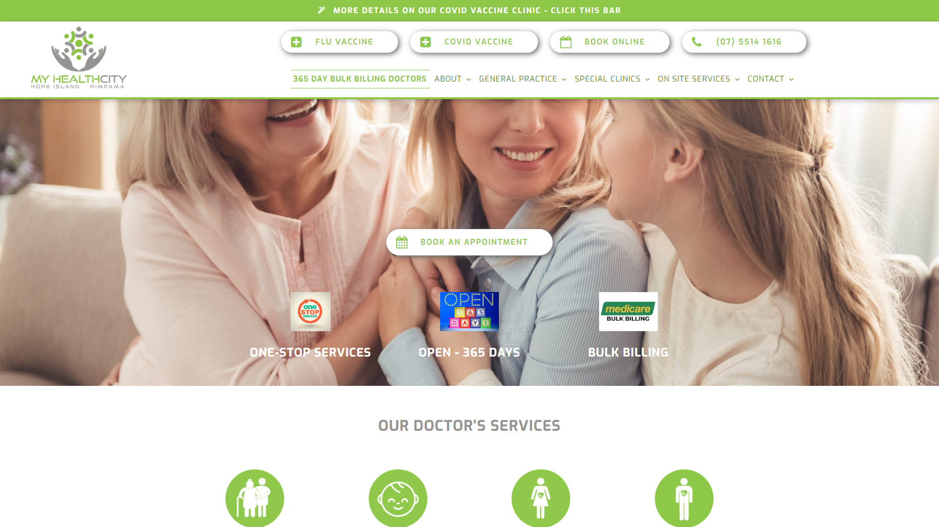 My Health City Website Design Hope Island and Pimpama QLD