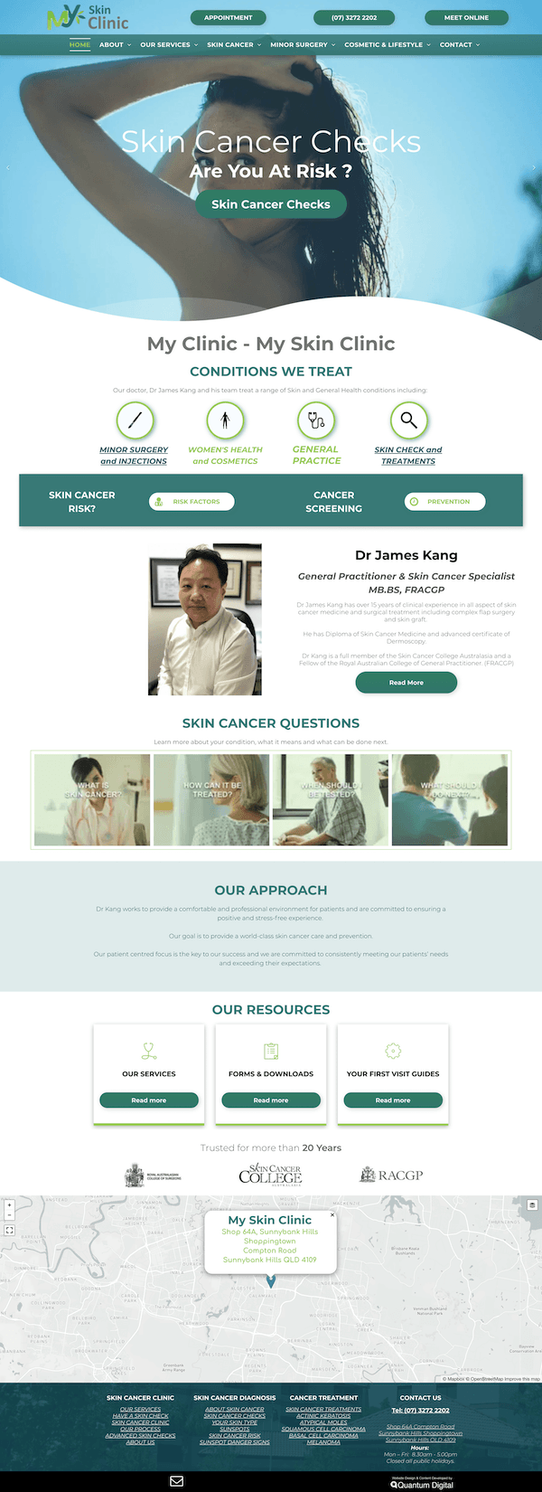 A screenshot of a website showing a woman with her hand in her hair.