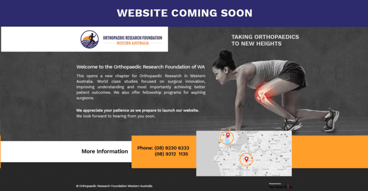 Orthopaedic research foundation place marker page