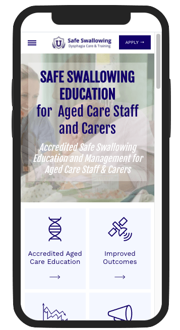 Design for a Speech Pathologist Website Ipad Version