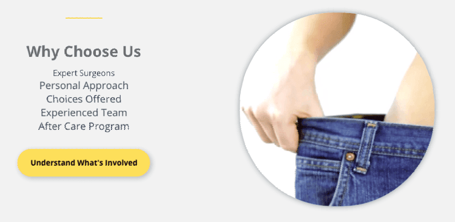 example website with 'Why Choose Us' feature