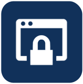 A computer screen with a padlock on it.