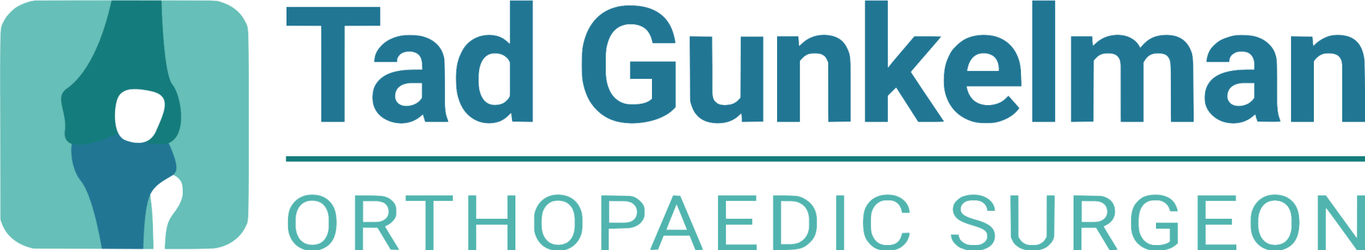 A logo for tad gunkelman orthopaedic surgeon