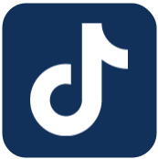 A blue square with a white t on it.
