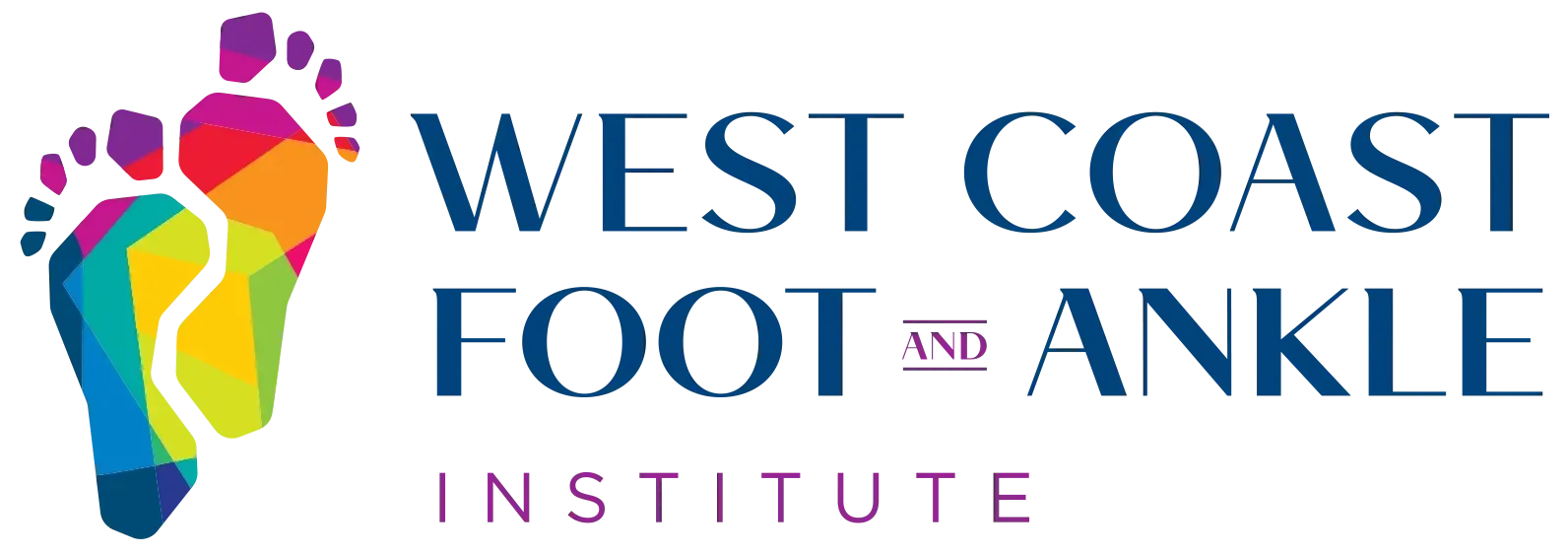 The logo for west coast foot and ankle institute