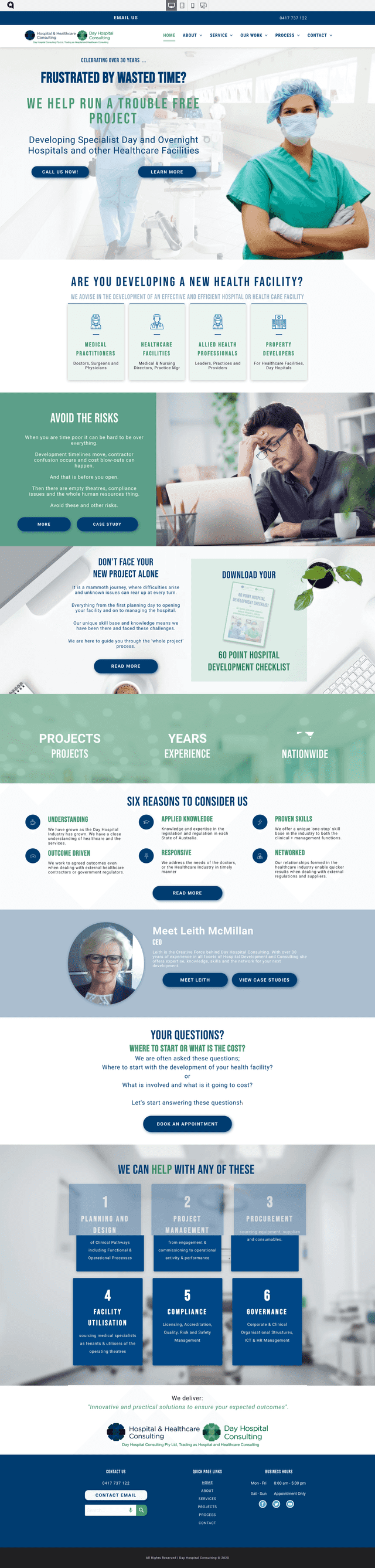 Custom Design Medical Consulting Firm Brisbane, Mobile version