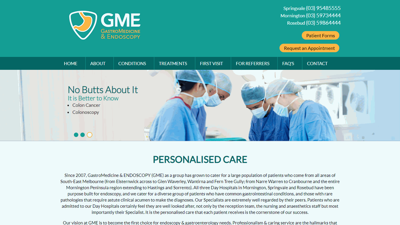Gastro Medicine and Endoscopy Website Design