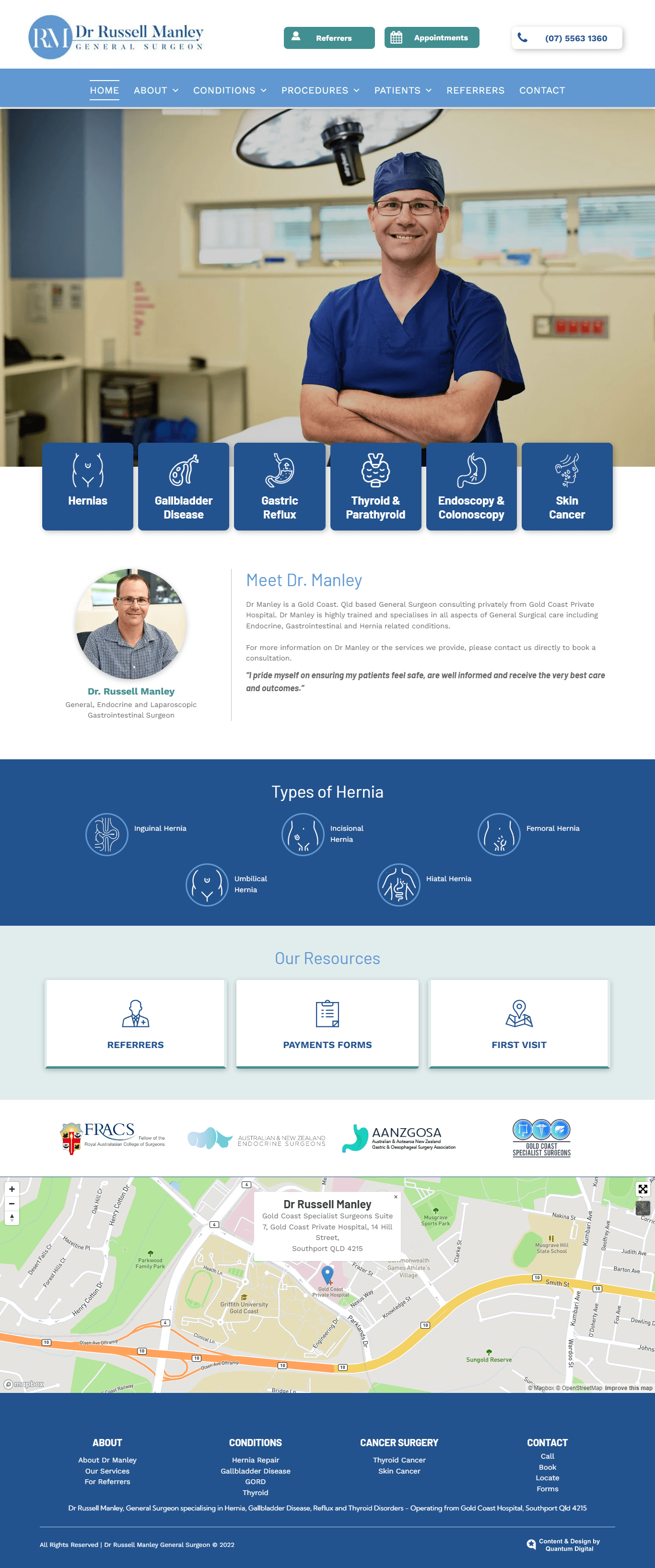 General Surgeon Website - Dr Russell Manley