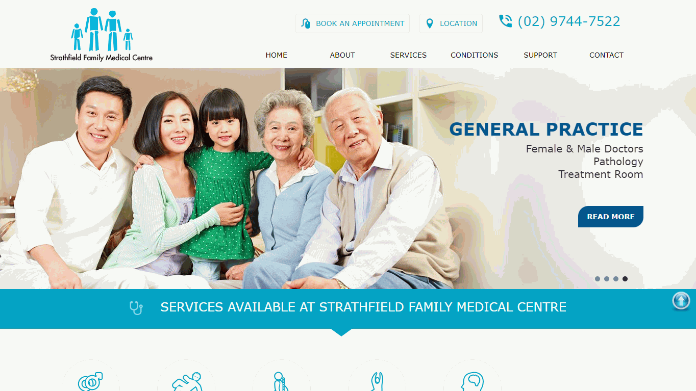 Medical Centre Website Design Strathfield, NSW