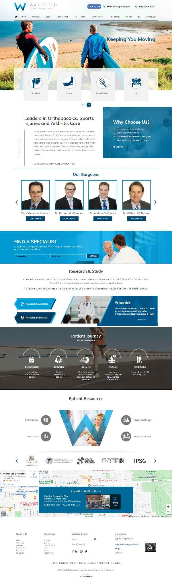 About Wakefield Orthopaedic Clinic