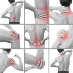 collage of people with pain