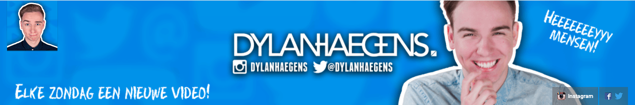 Het logo van Dylan Haegens in 2015