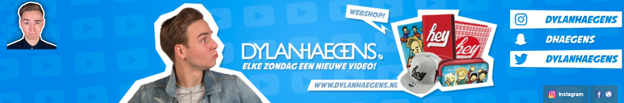 Het logo van Dylan Haegens in 2017