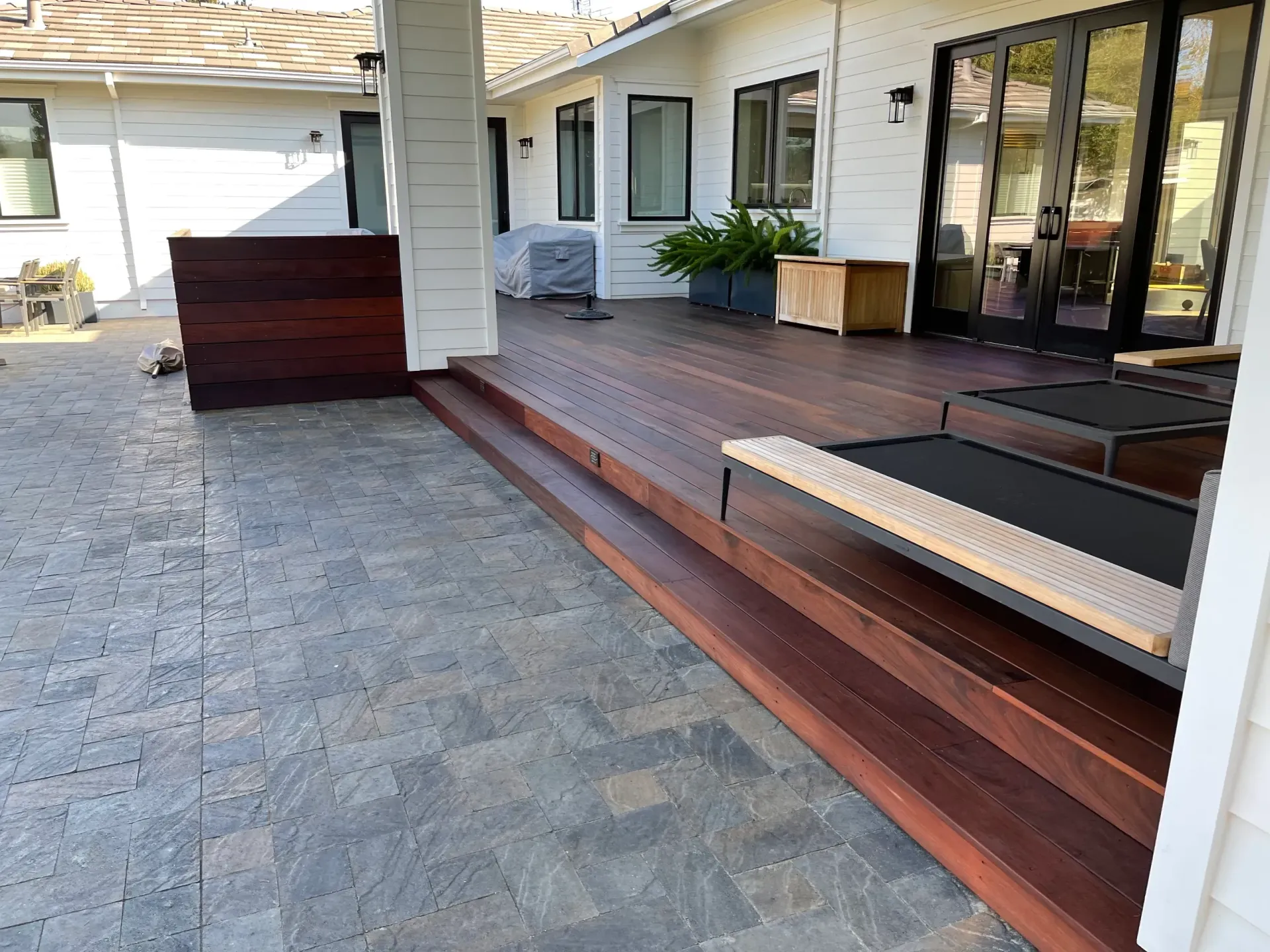 stained deck