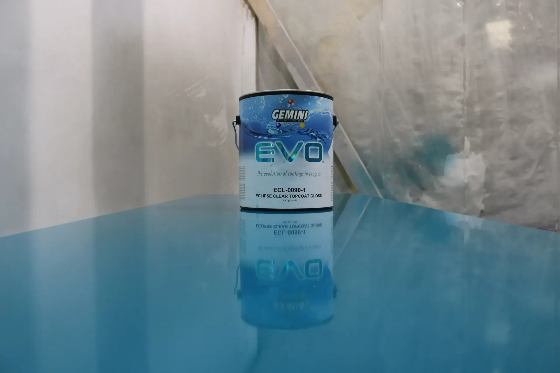 high gloss blue dresser
