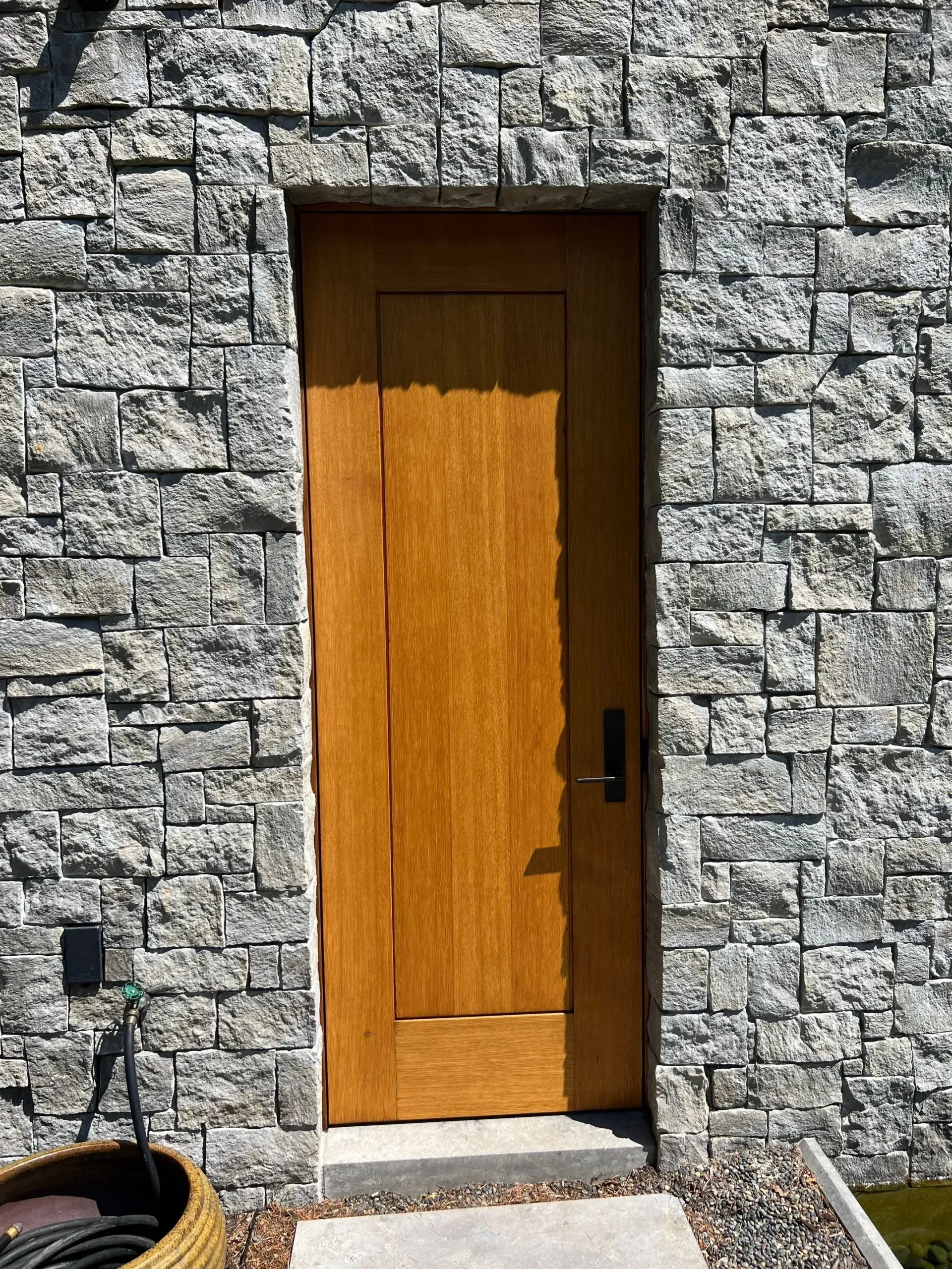 stained front door