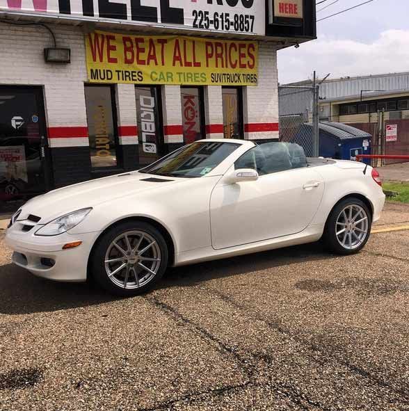 Tire of A White Car | Baton Rouge, LA | Tire & Wheel Pros