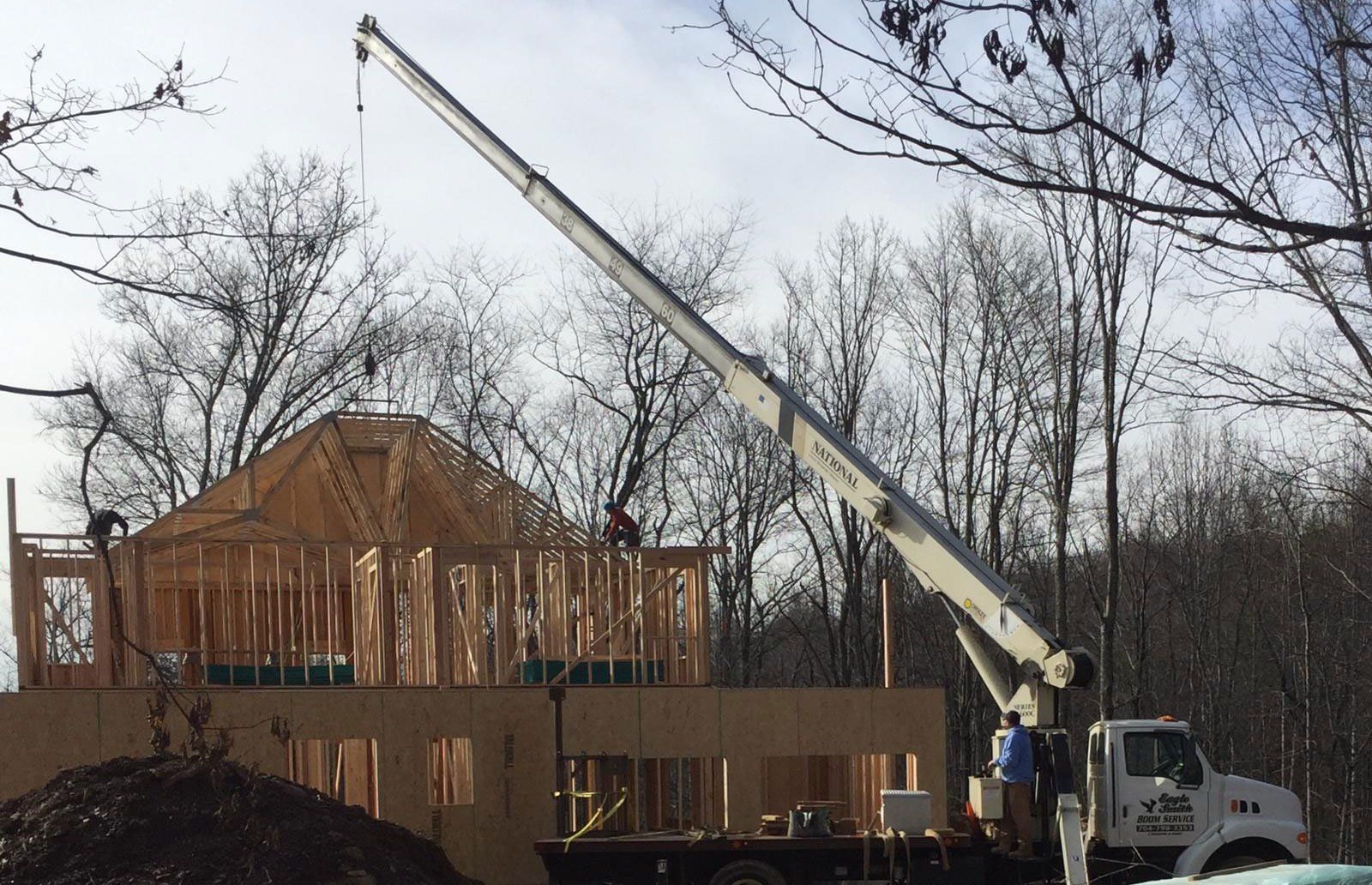 Certified Operator Performing Crane Service in Statesville, NC