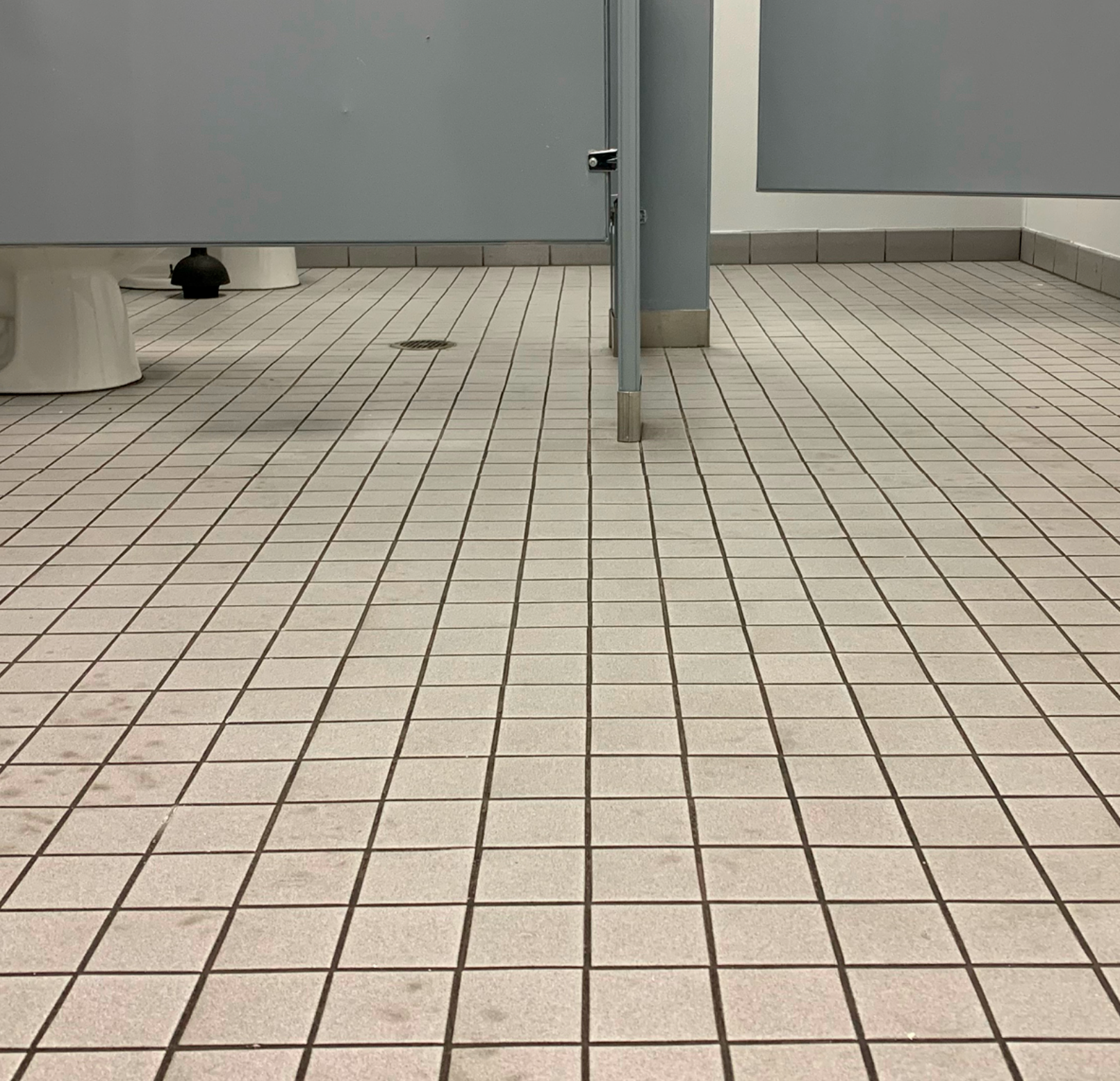 Before Replacing the Restroom Tile — Darien, IL — Sterling Services