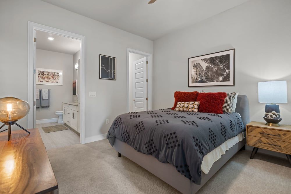 Spacious Bedroom with Bathroom at The Clark