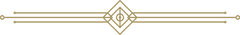 Gold Art Deco geometric divider with mirrored lines and diamond center on white background