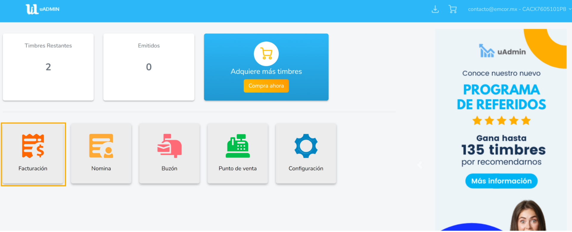 Una captura de pantalla de la página de inicio de un sitio web.