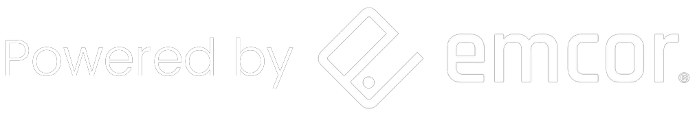 Un logo blanco que dice 