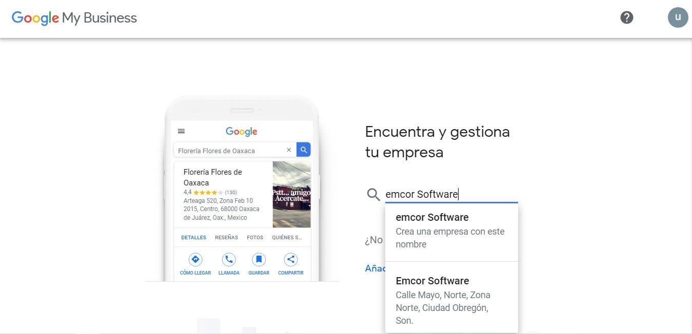 Una captura de pantalla de una página comercial de Google con un teléfono celular en primer plano.