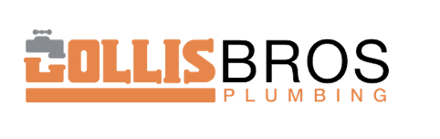 Logo for Ollis Bros Plumbing featuring the orange text 